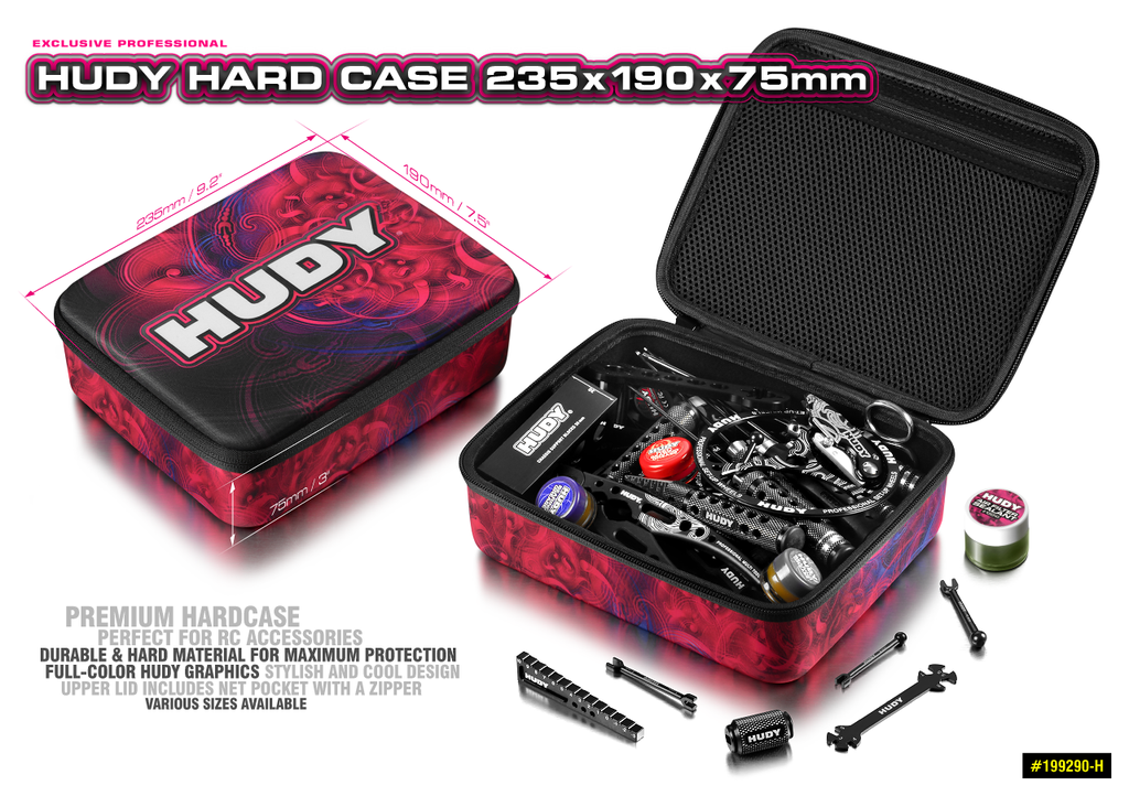 HUDY HARD CASE - 235X190X75MM - H199290-H