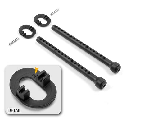 XT2 FRONT BODY MOUNT SET +2MM HEIGHT - X301324