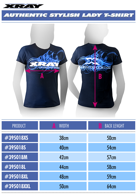 XRAY LADY TEAM T-SHIRT (M) - X395018M