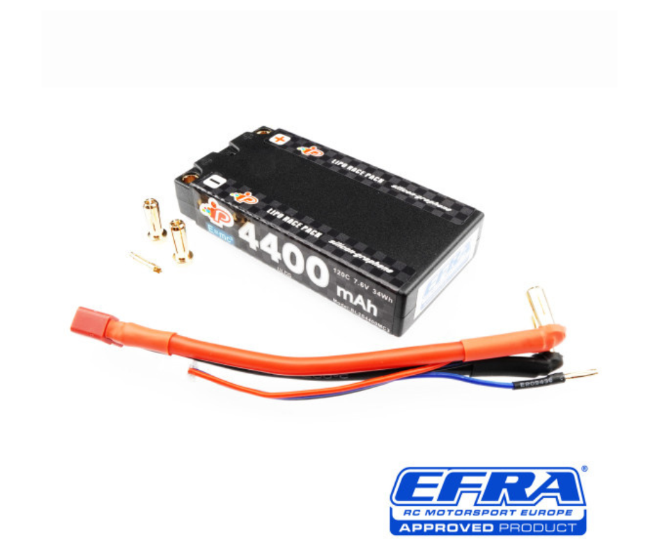 Intellect MC3 4400mAh 120C 7.6V Long Runtime LCG Graphene Shorty Pack LiHV