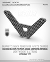 XT2 GRAPHITE SHOCK TOWER FOR 1- PIECHE CHASSIS - X323092 - REAR