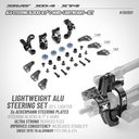 ALU STEERING BLOCKS & 7° C-HUBS - LIGHTWEIGHT - SET - X360901