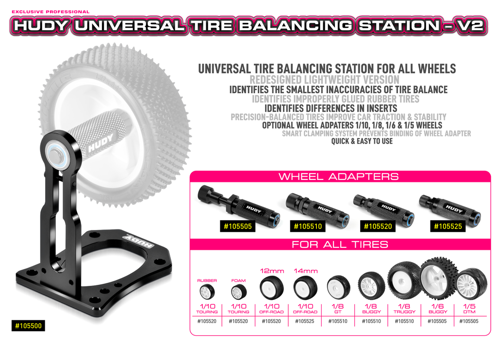 Hudy Universal Tire Balancing Station - v2 - H105500