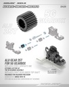 ALU GEAR 25T - HARD COATED - SWISS 7075 T6 - X324325