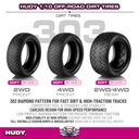 HUDY 1/10 OFF-ROAD TIRE 4WD FRONT DIRT - 303 - SOFT (2) - H814303D-S