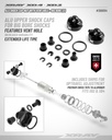 ALU SHOCK CAP-NUT WITH VENT HOLE - BIG BORE (2) - X368054