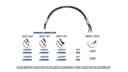 LRP 2S-CHARGING WIRE - 60CM - 4MM & XH | 4/5MM & 2MM - 499103