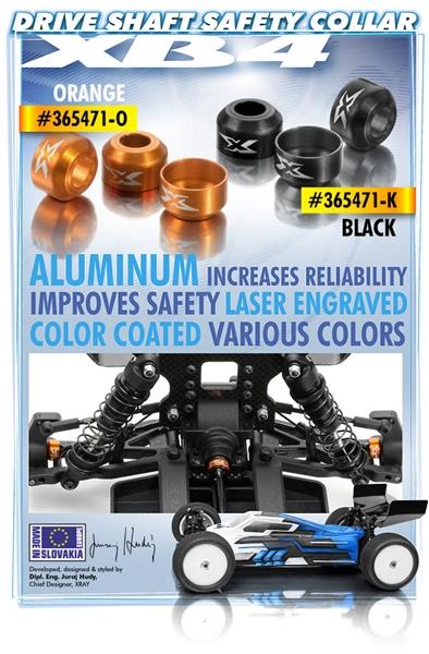 Alu Drive Shaft Safety Collar - Black (3)