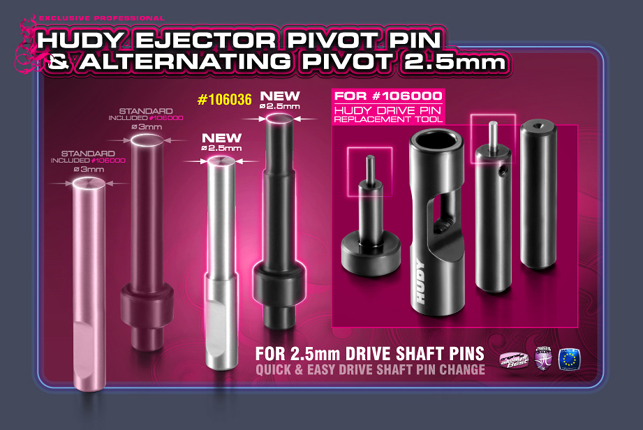 Ejector Pivot Pin & Alternating Pivot 2.5mm for #106000