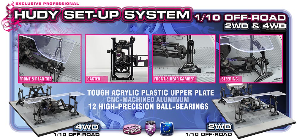 Universal Exclusive Set-Up System For 1/10 Off-Road Cars 2Wd & 4Wd