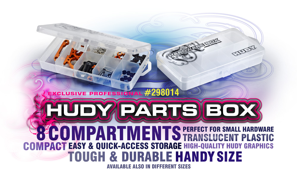 HUDY PARTS BOX - 8-COMPARTMENT