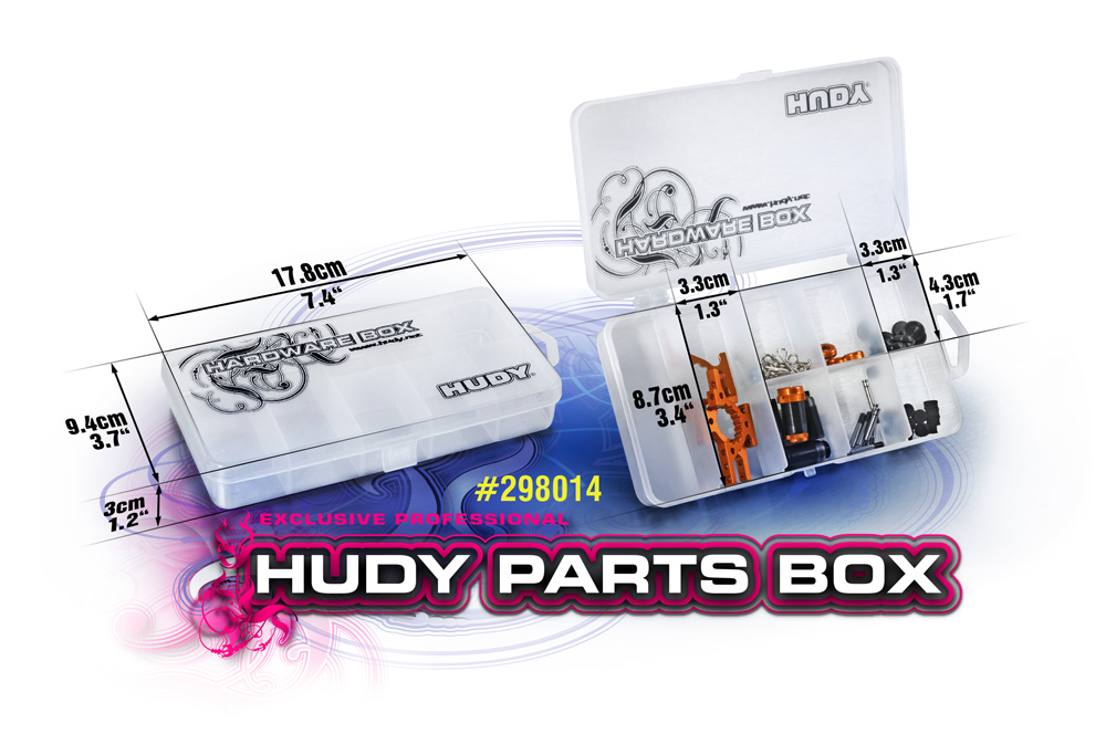 HUDY PARTS BOX - 8-COMPARTMENT
