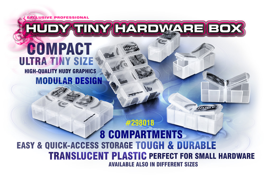 HUDY TINY HARDWARE BOX - 8-COMPARTMENTS