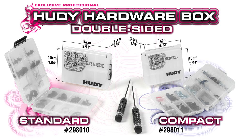 HUDY PLASTIC BOX, DOUBLE SIDED - COMPACT