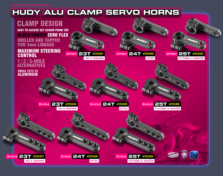 ALU CLAMP SERVO HORN - SAVÖX - FUTABA - 2-HOLE - 25T