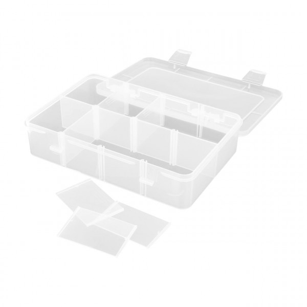 Robitronic Assortment Case 8 compartments variable 186x125x43mm -