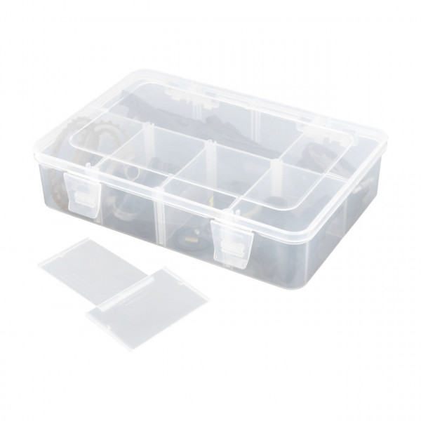 Robitronic Assortment Case 8 compartments variable 186x125x43mm -