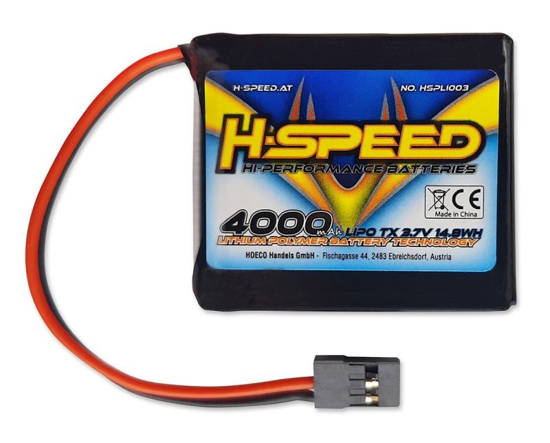 H-SPEED - 4000MAH 3.7V TX LIPO (61X46X15MM) FITS M17 - HSPLI003