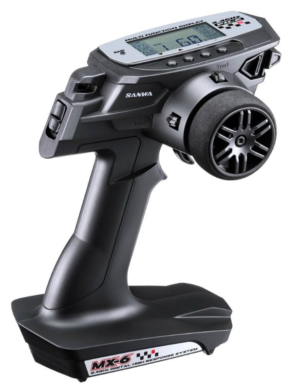 Sanwa MX-6 + RX-391W Receiver - 3CH - 2.4GHz - FH-E - SAN101A32571A