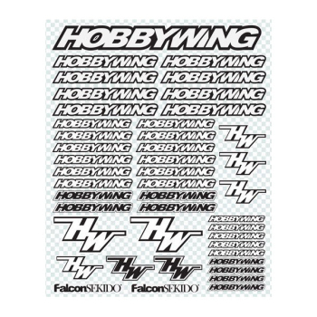 Hobbywing Decal Sheet Black/White