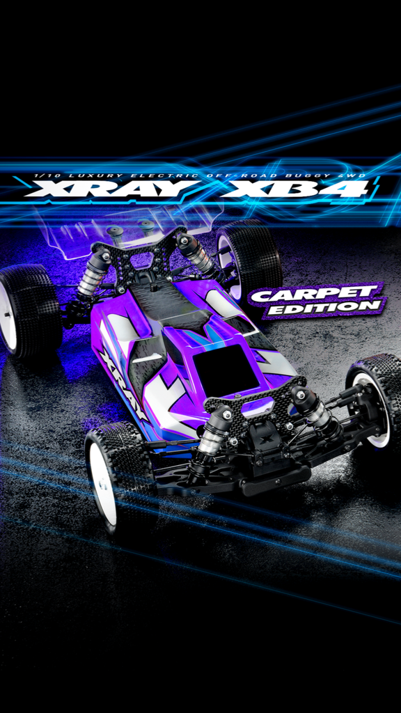 XRAY XB4C'24 - 4WD 1/10 ELECTRIC OFF-ROAD CAR - CARPET EDITION - X360014 - (SOLD OUT)