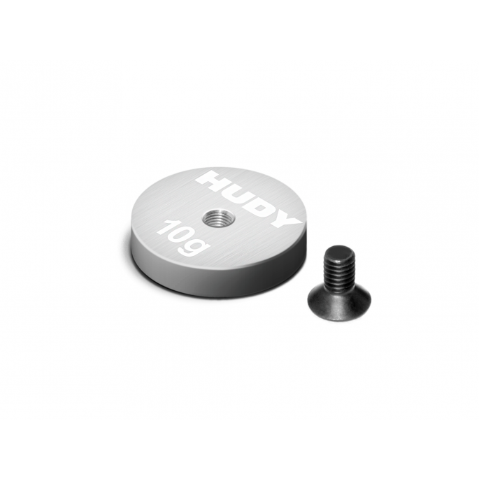 HUDY PURE TUNGSTEN WEIGHT THIN ROUND 15MM WITH M3 - 10G - H293085