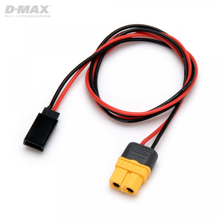 D-MAX Charge Lead Futaba RX to XT60 - 20AWG - 500mm