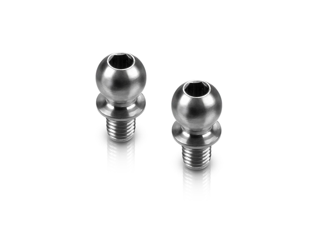 HUDY TITAN BALL STUD D=4.9 / L=4 / S=3.5 / 2mm HEX (2) - H990004