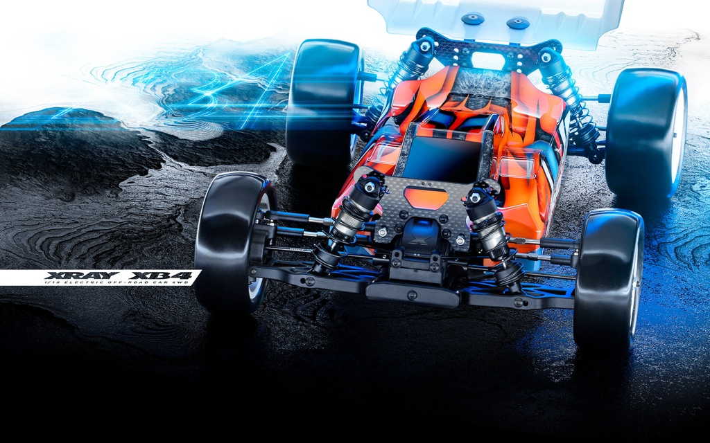 XRAY XB4D'25 - 4WD 1/10 ELECTRIC OFF-ROAD CAR - DIRT EDITION (2-3 days - contact us)