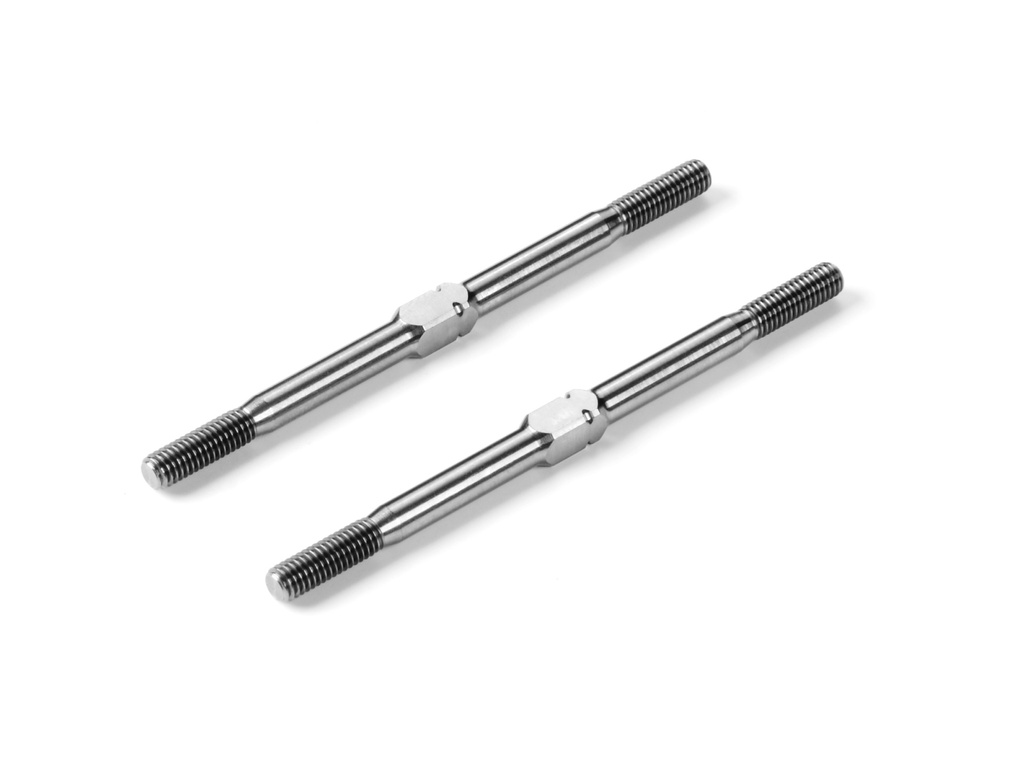 HUDY TITANIUM ADJUSTABLE TURNBUCKLE 55MM M3 L/R (2) - H992355