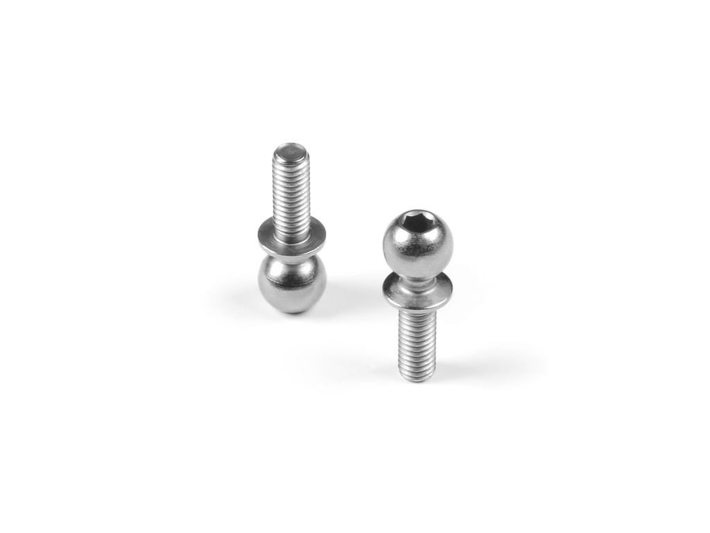 HARD STEEL BALL END 5.4MM WITH THREAD 8MM - NICKEL COATED (2) - X362658
