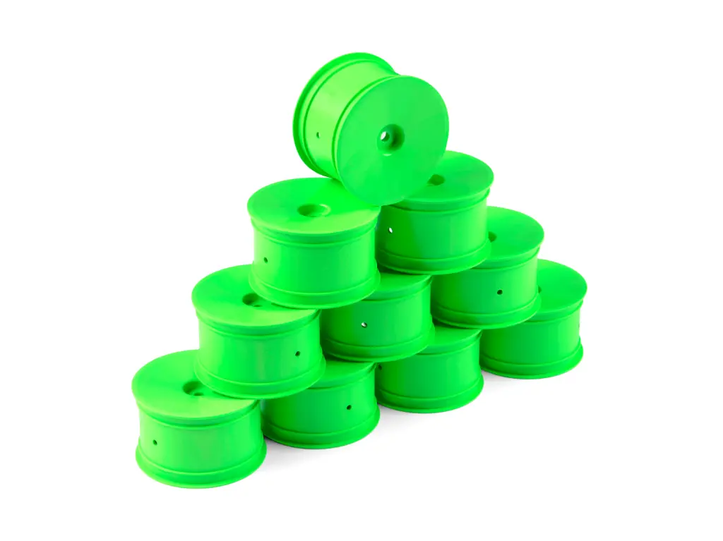 HUDY 1/10 OFF-ROAD WHEEL - 2WD/4WD – REAR – GREEN (10) - H803241-G