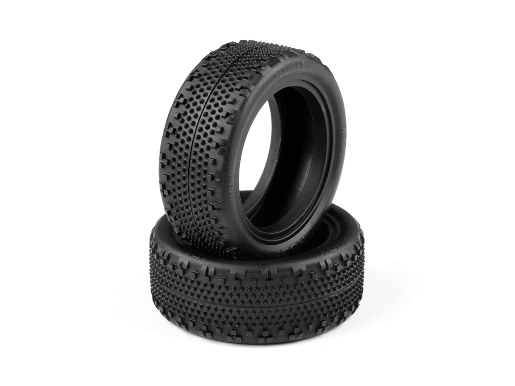 HUDY 1/10 OFF-ROAD TIRE 4WD FRONT CARPET - 101 (2) - H814101