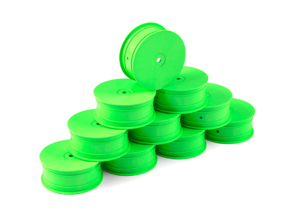 HUDY 1/10 OFF-ROAD WHEEL - 4WD – FRONT – GREEN (10) - H803231-G