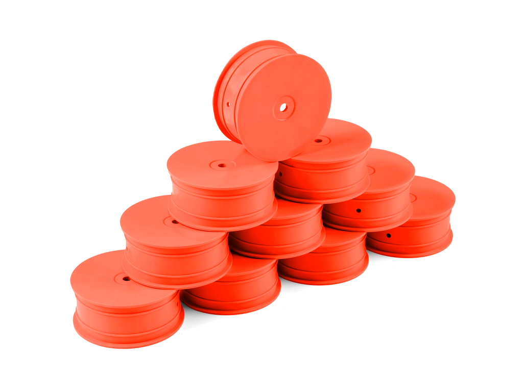 HUDY 1/10 OFF-ROAD WHEEL - 4WD – FRONT – ORANGE (10) - H803231-O