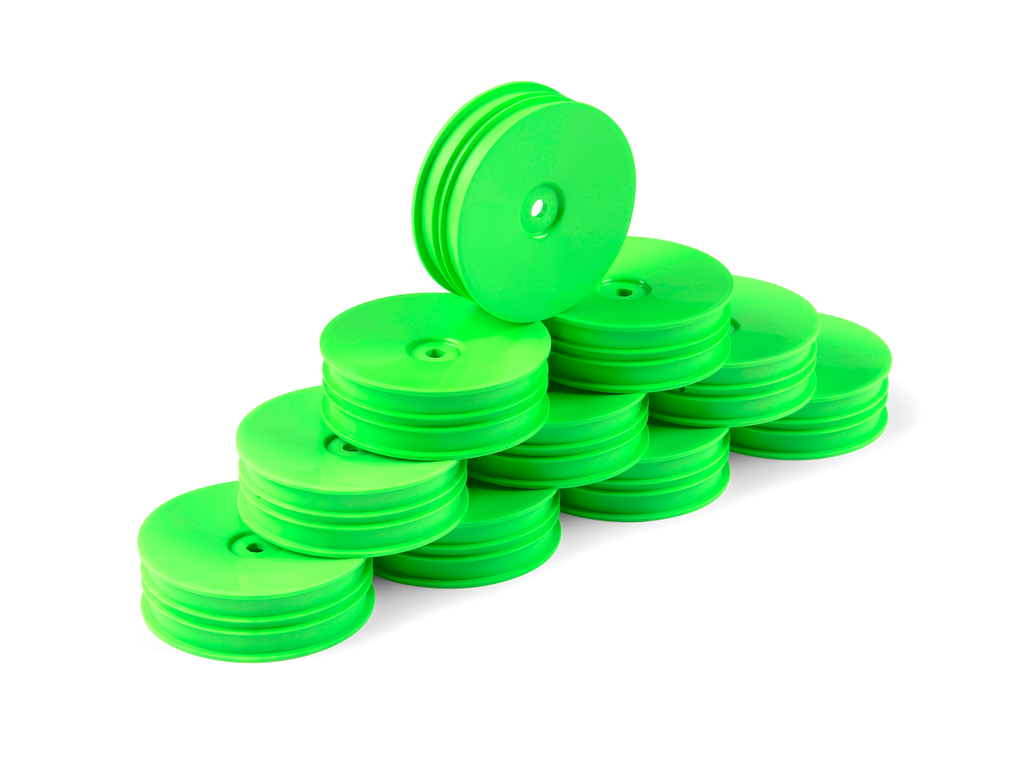 HUDY 1/10 OFF-ROAD WHEEL - 2WD – FRONT – NARROW – GREEN (10) - H803221-G