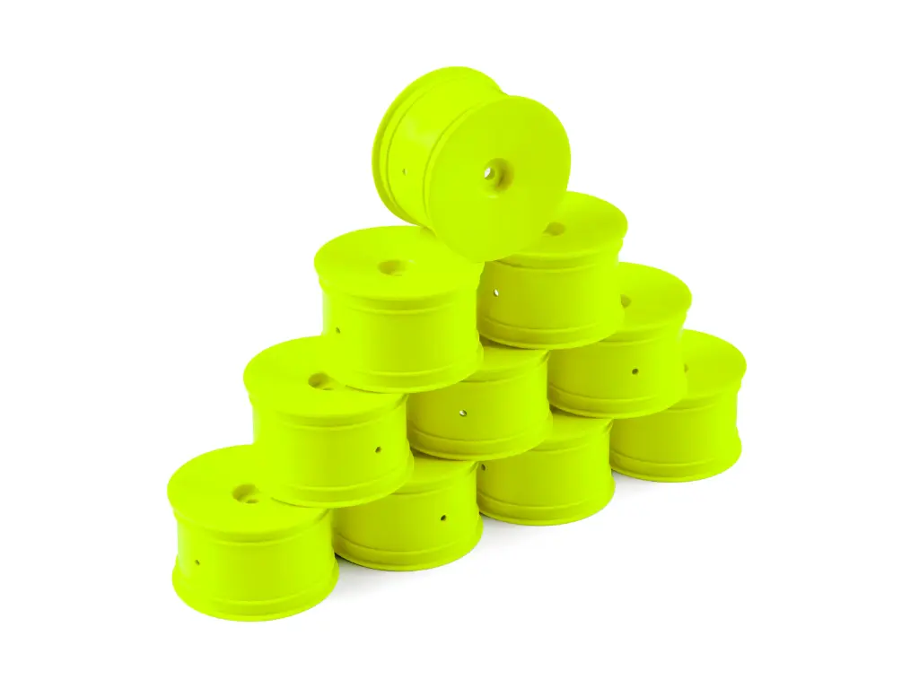 HUDY 1/10 OFF-ROAD WHEEL - 2WD/4WD – REAR – YELLOW (10) -H803241-Y