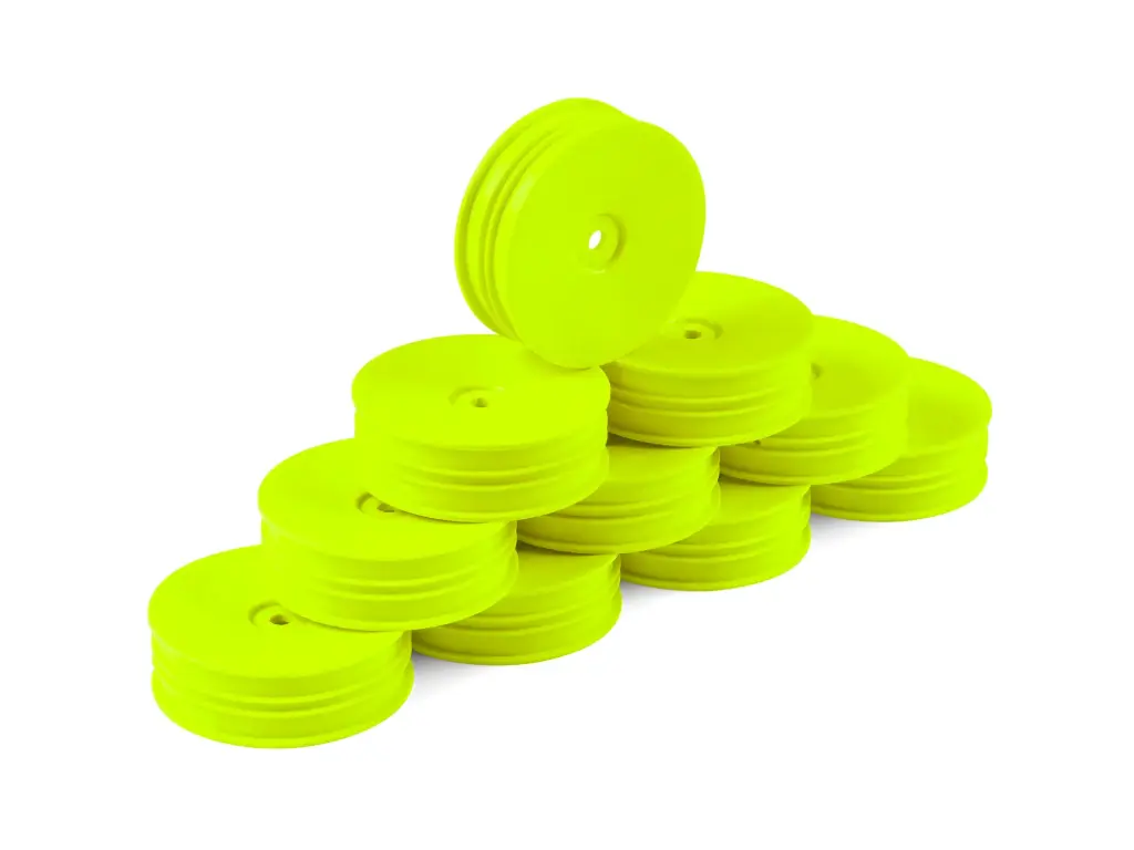 HUDY 1/10 OFF-ROAD WHEEL - 2WD – FRONT – NARROW – YELLOW (10) - H803221-Y