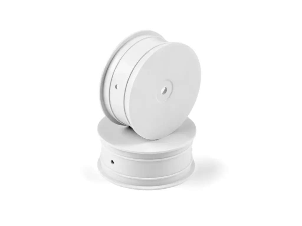 HUDY 1/10 OFF-ROAD WHEEL - 4WD – FRONT – WHITE (2) - H803230