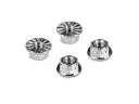 HUDY TITANIUM NUT M4 WITH SERRATED FLANGE (4) - H296542
