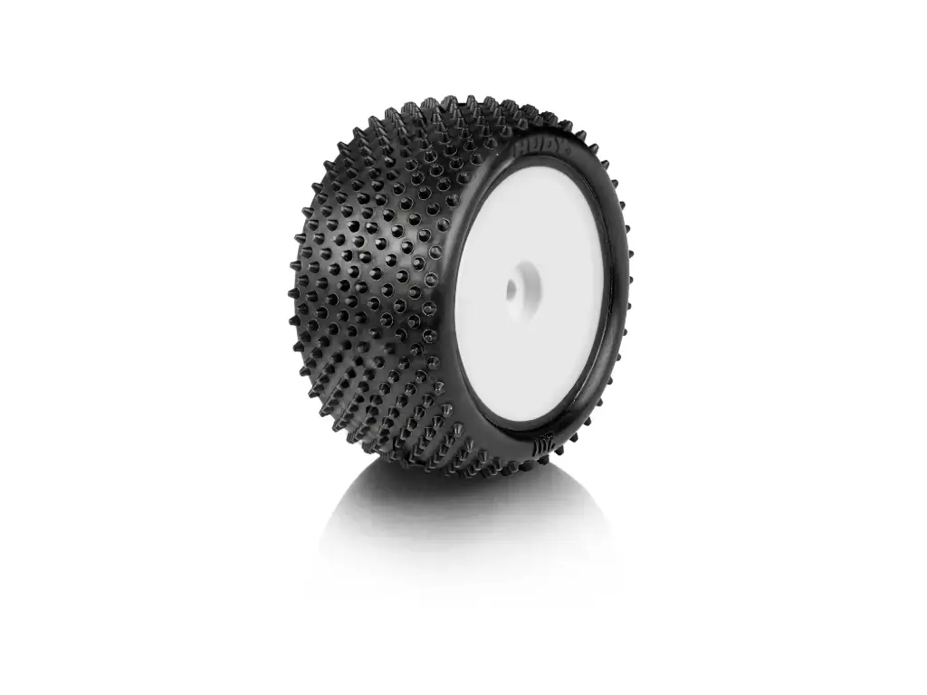 HUDY 1/10 OFF-ROAD PRE-GLUED TIRE 2WD/4WD REAR ASTRO - 201 - MEDIUM (2) - H856201-M