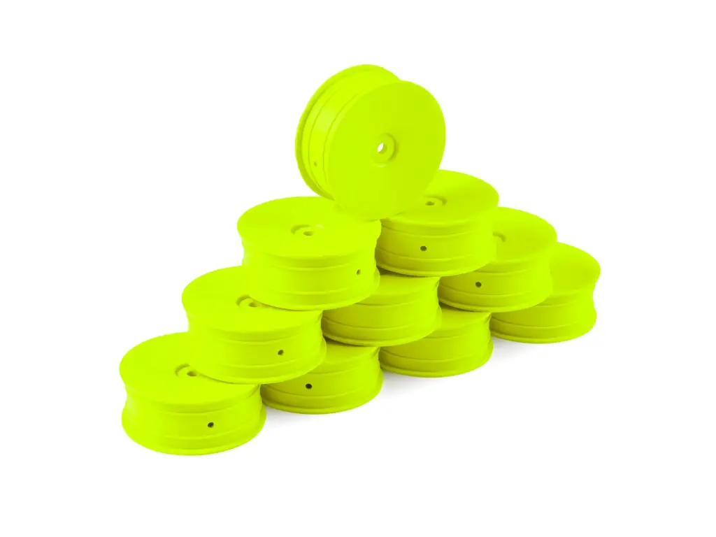 HUDY 1/10 OFF-ROAD WHEEL - 2WD – FRONT – YELLOW (10) - H803211-Y