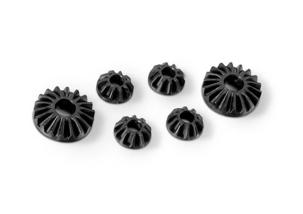 GRAPHITE GEAR DIFF BEVEL & SATELLITE GEARS (2+4) - LOW - X304932