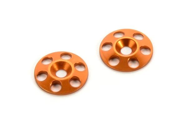 HUDY ALU REAR WING SHIM - ORANGE (2) - H293561-O