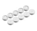 XRAY 2WD FRONT SLIM WHEEL AERODISK WITH NARROW OFFSET - WHITE (10) - X329904-M