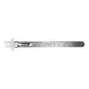 Excel 152mm Mini Stainless Steel Ruler With Pocket Clip - 5NA05800