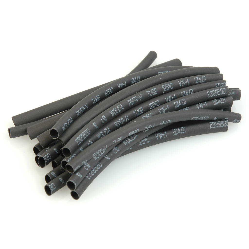 CORE-RC HEATSHRINK 4.0MM DIA BLACK - 20PCS - CR122