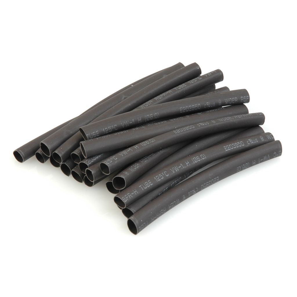 CORE-RC HEATSHRINK 6.0MM DIA BLACK - 20PCS - CR124