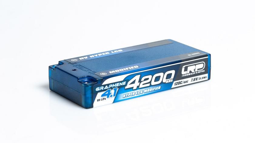 [432273] LRP HV HYPER LCG Modified Shorty GRAPHENE-4.1 4200mAh Hardcase - 7.6V LiPo - 120C/60C - 432273