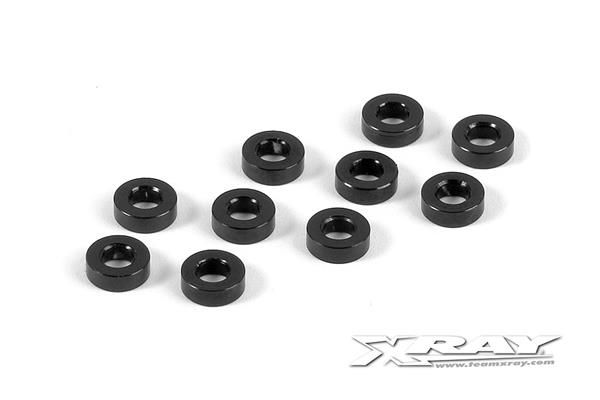 [X303123-K] Alu Shim 3X6X2.0Mm - Black (10) - X303123-K